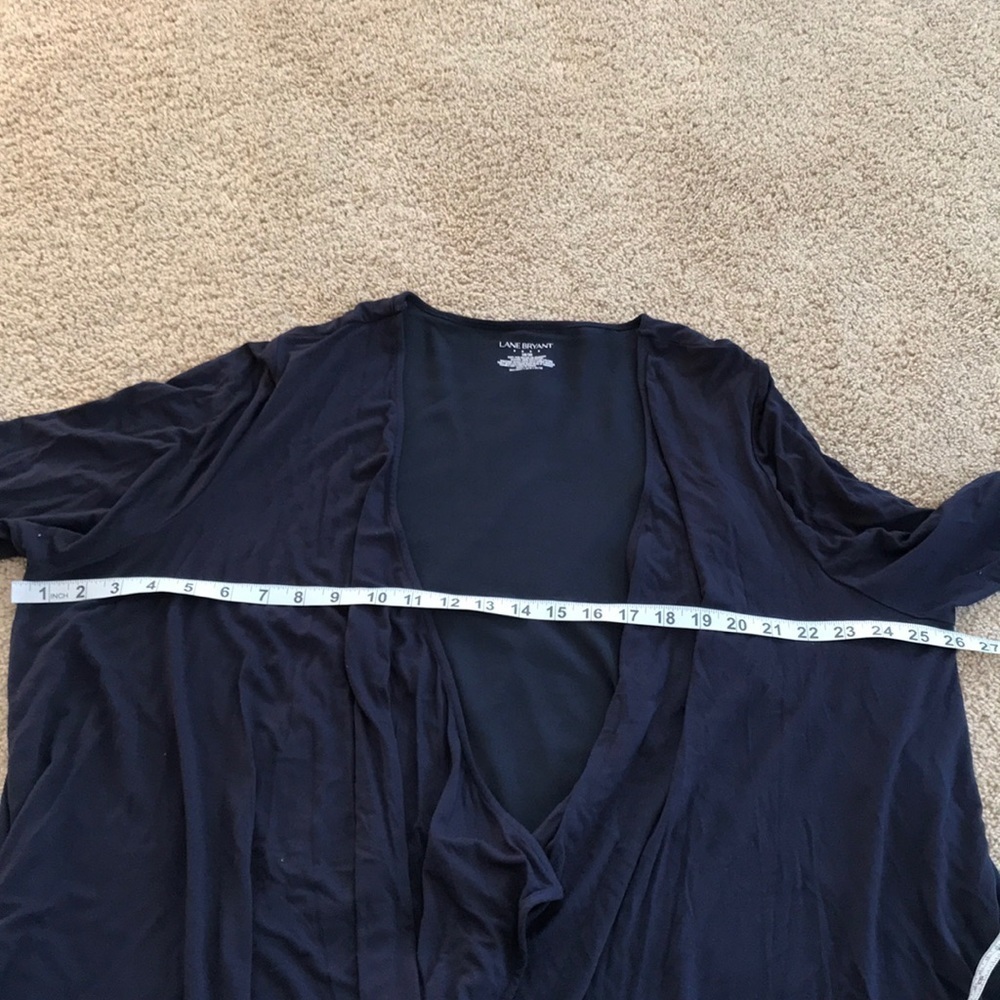 LANE BRYANT Bryant Size 18/20 navy open cardigan - Picture 6 of 6